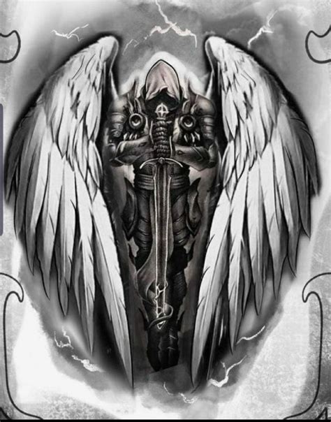 Pin By Kevin Simoneau On Warrior Tattoos In 2024 Guardian Angel