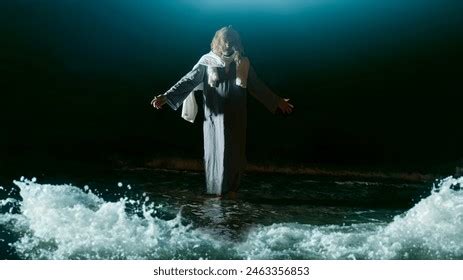 Jesus Christ Walks On Water Stock Photo 2463356853 | Shutterstock