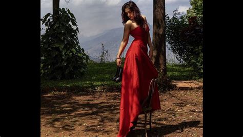 Ira Khan S Red Hot Photoshoot On A Tree Ira Khan S Red Hot Photoshoot