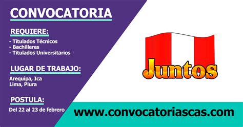 Convocatoria Juntos Cas Plazas Administraci N Ciencias