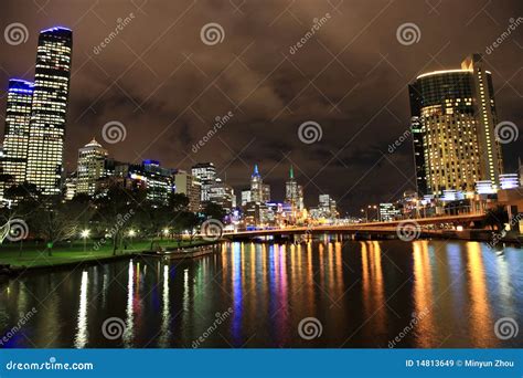 Melbourne skyline stock image. Image of banking, architecture - 14813649