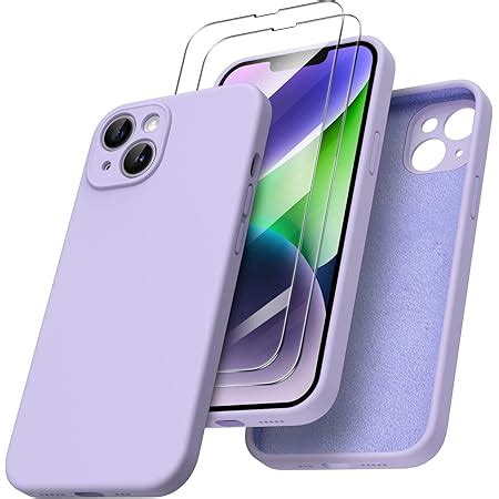 Surphy Silicone Cover Per Iphone Pollici Con Vetro Temperato