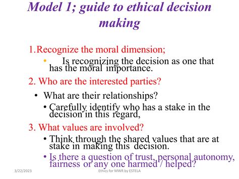 Ethical Dilemma And Ethical Decision Making Pptx