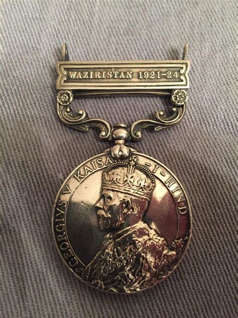 British India General Service Medal Waziristan Bar Sterling