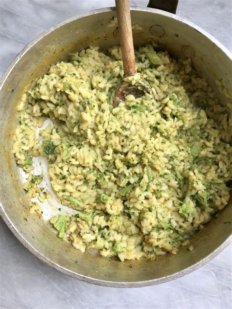 Broccoli Cheddar Risotto Plant Based Jane