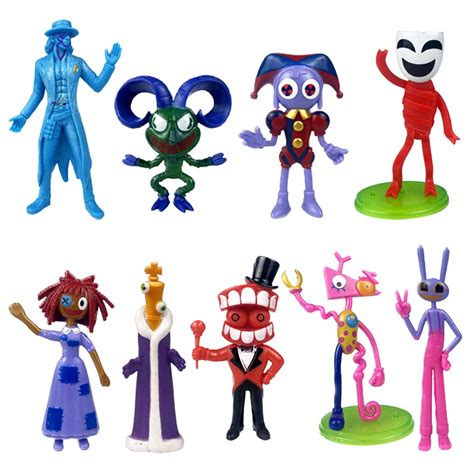 Djkdjl 9 Pcs The Amazing Digital Circus Plush Jax Caine Raggatha