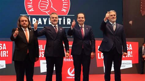 Yeniden Refah Partisi nin İstanbul Ankara ve İzmir adayları belli oldu