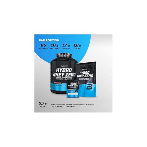 Hydro Whey Zero Protéine hydrolysée sans gluten ni lactose