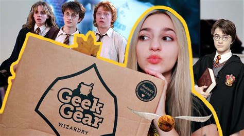 Harry Potter Geek Gear Wizardry Unboxing Youtube