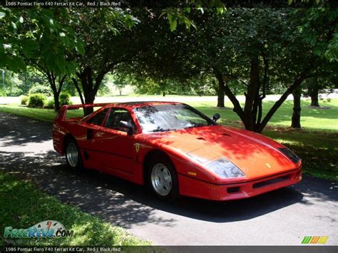 1986 Pontiac Fiero F40 Ferrari Kit Car In Red Photo No 48813845