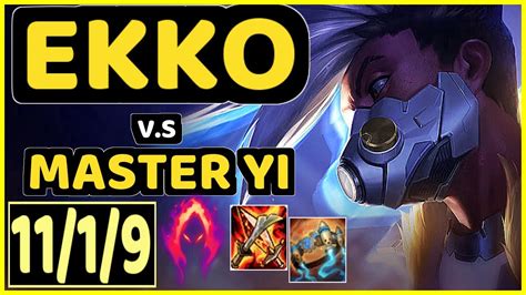 Abbedagge Ekko Vs Master Yi Kda Jungle Challenger Gameplay