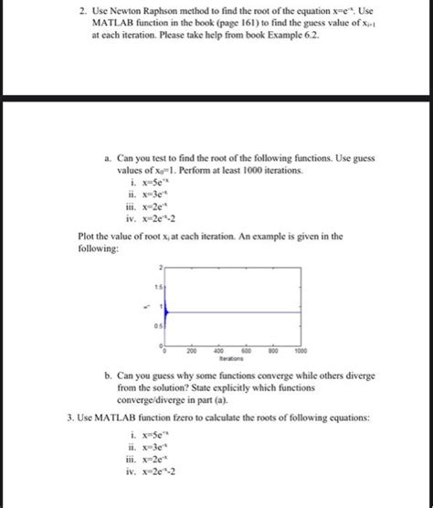 Solved 2 Use Newton Raphson Method To Find The Root Of The Chegg