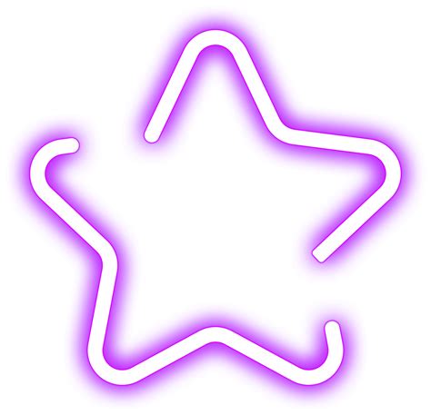 Glowing Neon Purple Star 24913070 Png