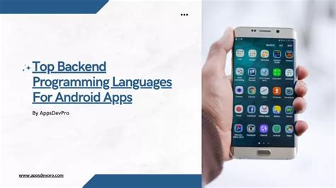 PPT Top Backend Programming Languages For Android Apps PowerPoint