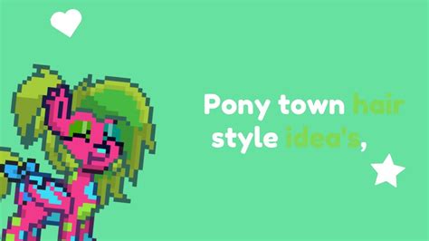 ♡pony town hair style ideas, - YouTube