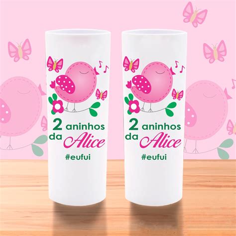 50 Copos Personalizados Long Drink Jardim Encantado Shopee Brasil