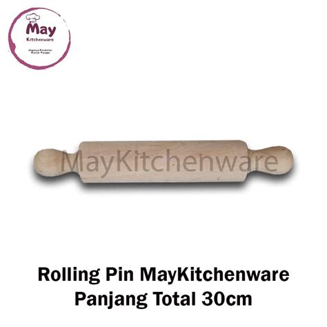 Jual Rolling Pin Kayu Penggiling Gilingan Roller Rolan Adonan Kue Mie