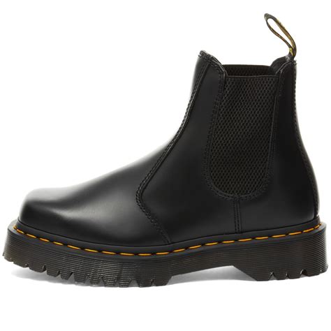 Dr Martens Bex Squared Chelsea Boot Black Polished Smooth End Se