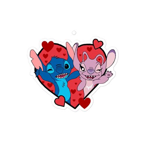 Stitch And Angel Sticker Etsy