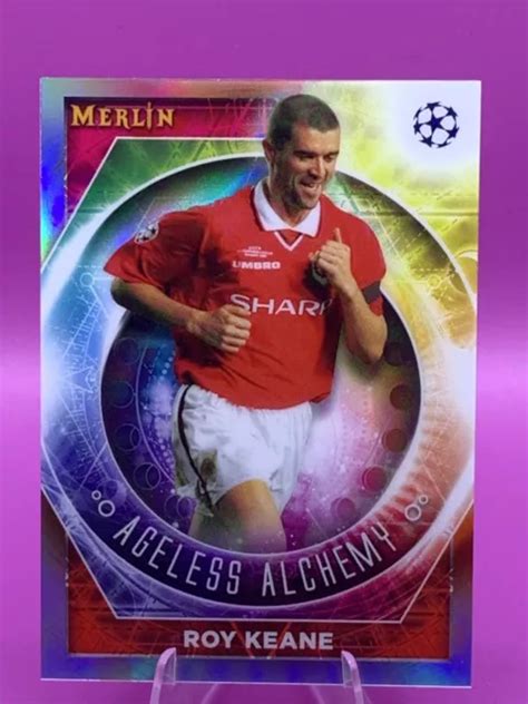 Roy Keane Topps Merlin Uefa R Fracteur D Alchimie Sans Ge