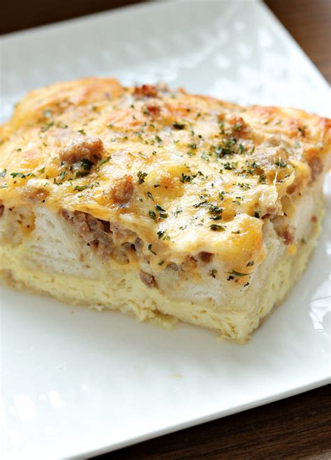 Sausage, Egg and Cheese Biscuit Casserole - My Recipe Treasures