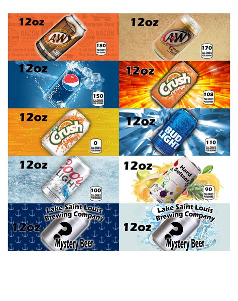 Vending Machine Drink Tabs Soda Drink Machine Labels For Vending