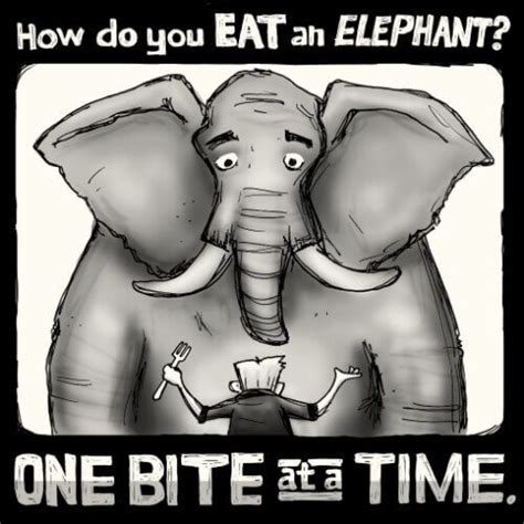 How To Eat An Elephant Or Tackle Most Any Big Huge Enormous Project