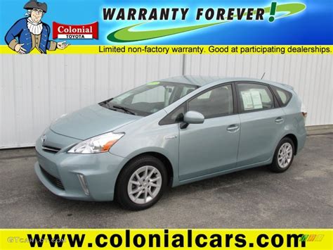 2013 Sea Glass Pearl Toyota Prius V Three Hybrid 98247849 Photo 15