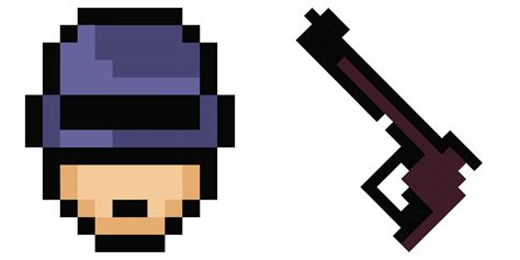 Robocop Pixel Cursor CM Cursors