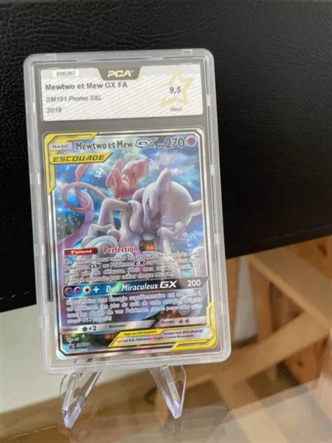 CARTE POKÉMON MEWTWO et Mew GX SM191 escouade PCA 9 5 EUR 600 00