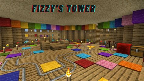 How To Build Stampy S Lovely World Fizzy S Tower Part Youtube