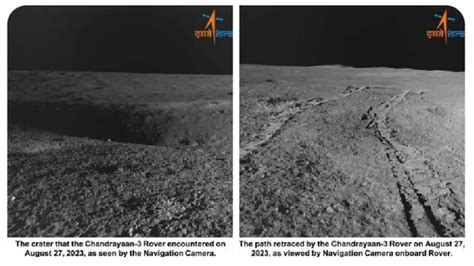 Chandrayaan 3 Mission Pragyan Rover Successfully Avoids Lunar Crater