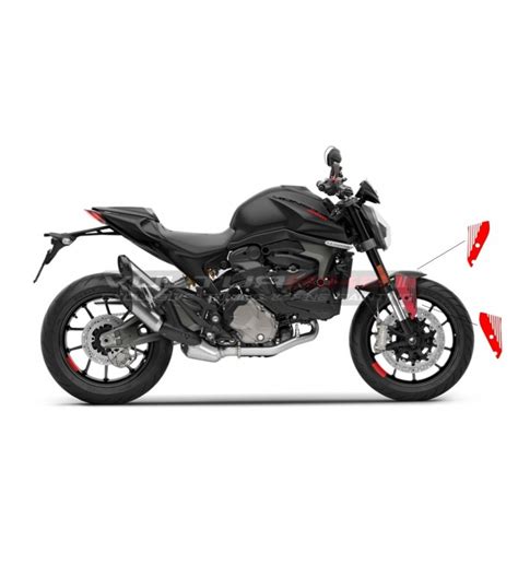 Autocollants latéraux pour garde boue avant Ducati Monster 937