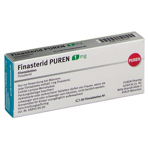 FINASTERID PUREN 1 Mg Filmtabletten 28 St Mit Dem E Rezept Kaufen