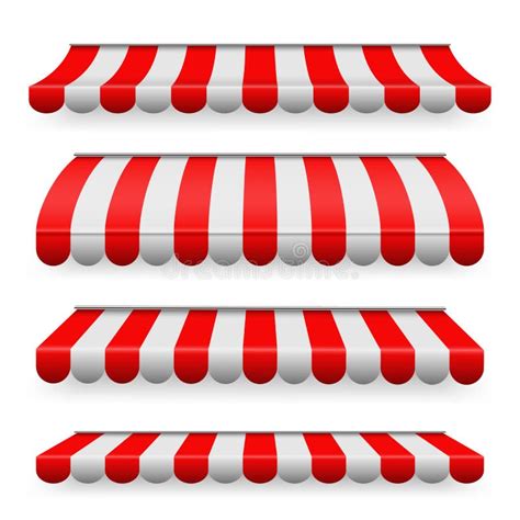 Striped Awnings Stock Illustrations 527 Striped Awnings Stock