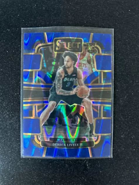 Panini Select Dereck Lively Ii Concourse Blu Tettonico Prizm Rc