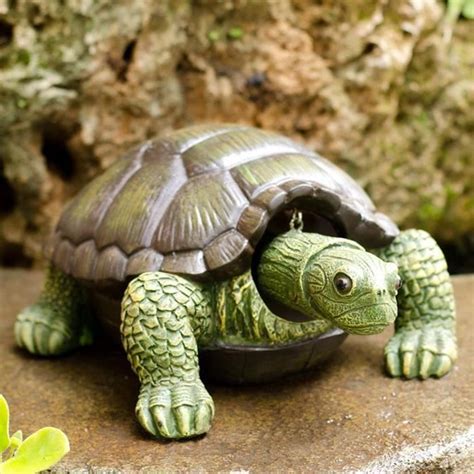 Statue De Tortue De Jardin En R Sine R Aliste Figurines Miniatures En