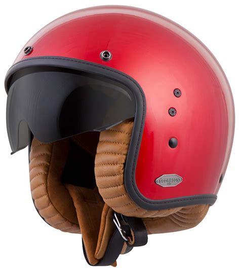 Scorpion Belfast Open Face 3 4 Retro Helmet Fiberglass DOT Approved XS