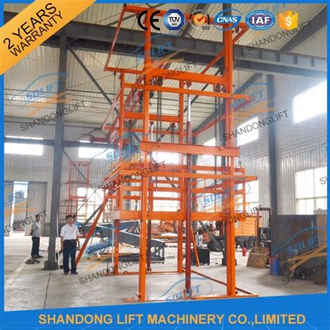 China Heavy Load Electric Warehouse Cargo Lifts Elevator With Ce