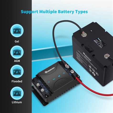 Renogy 12v 50a Dc Dc On Board Battery Charger With Mppt For Gel Agm And Lithium Batteries