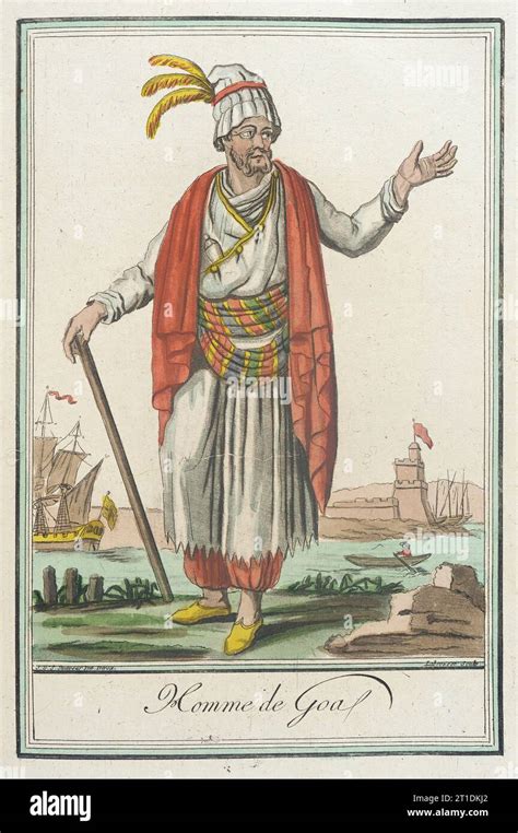 Costumes de Différents Pays Homme de Goa c1797 Stock Photo Alamy