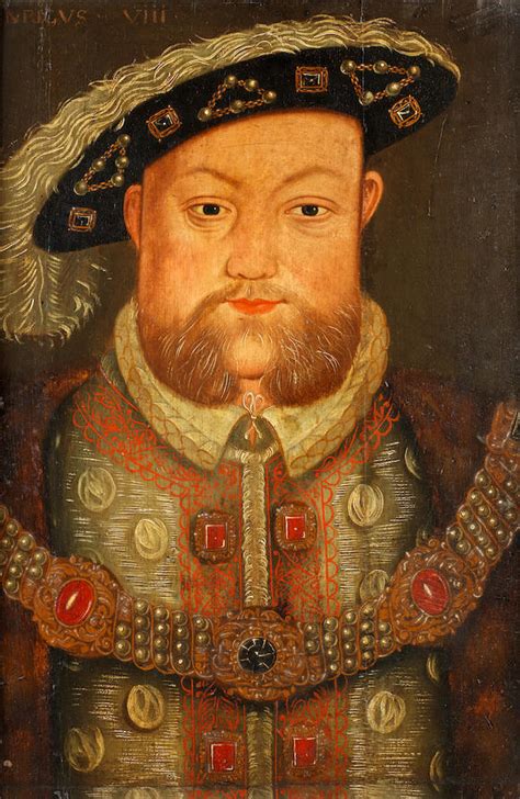 Bonhams English School 18th Century Portrait Of Henry Viii Bust Length