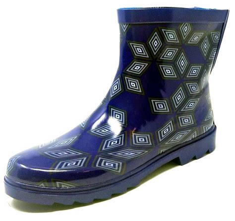 Womens Rubber Rain Boots 7 Waterproof Garden Ankle Ladies Wellies Size 6 11 Ebay