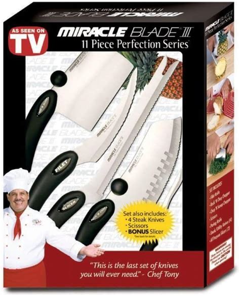 Miracle Blade III Perfection Series 11 Piece Cubertería Amazon