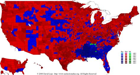 1964 Presidential Election - Election Results by County