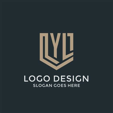 Initial YL Logo Shield Guard Shapes Logo Idea 27270753 Vector Art At