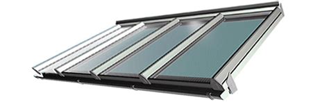 Self Support Glazing Bars System For Polycarbonate And Glass Roofs