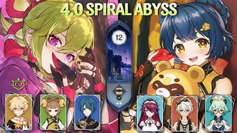 F2p New Spiral Abyss 40 Kuki Hyperbloom And Xiangling Melt Floor 12 9