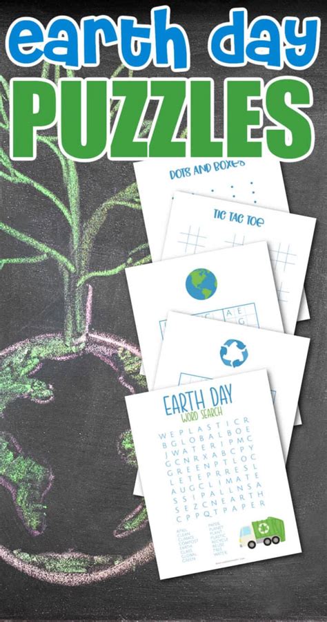 Earth Day Puzzles Printable