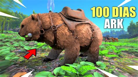 ¡sobreviviendo 100 Dias En Ark Survival Evolved Dia De Tameos 16